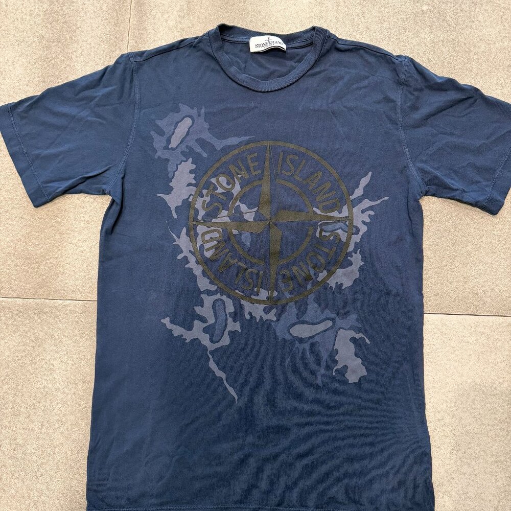 Stone Island Junior Blue T-shirt short sleeves pristine conditions size 14